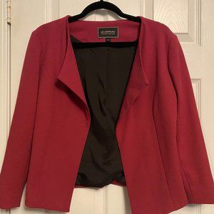 Le Chateau Magenta Blazer with gold zipper size Small